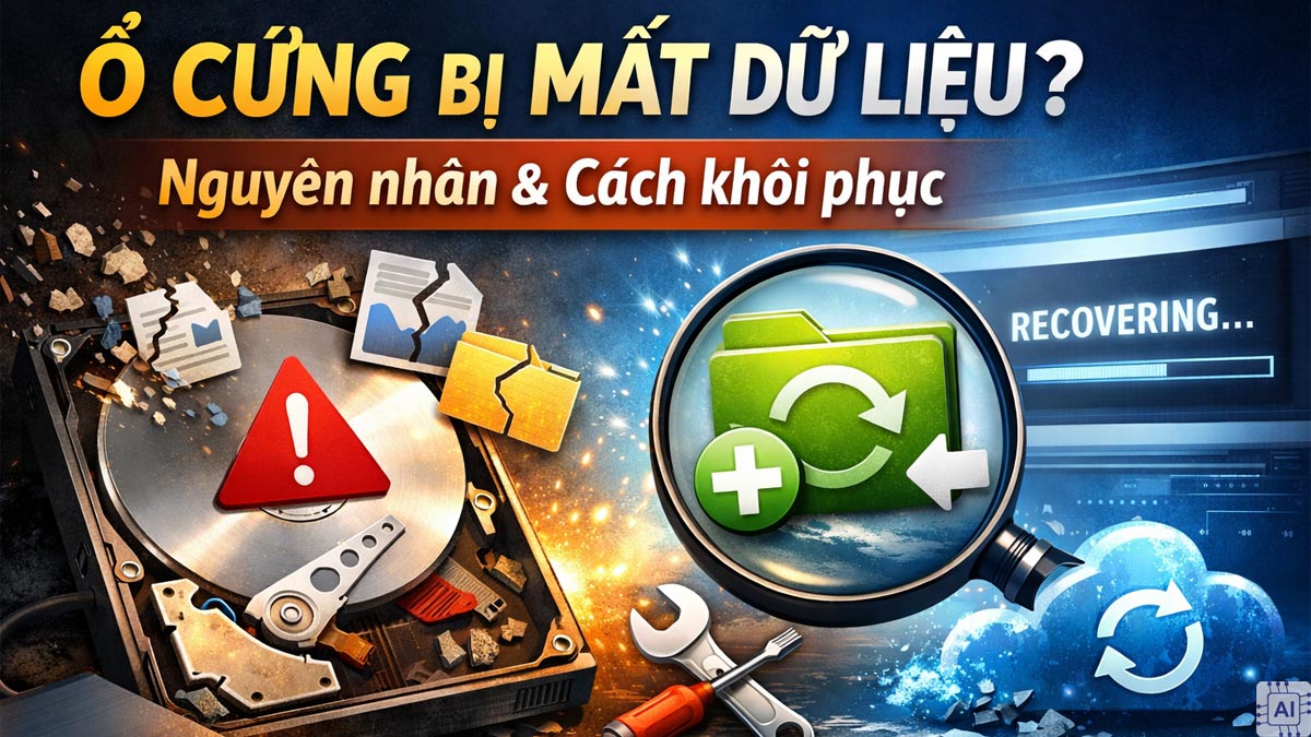 Ổ cứng bị mất dữ liệu? Nguyên nhân và cách khôi phục